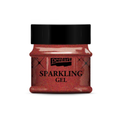 Sparkling gel (ιριδίζουσα πάστα) 50 ml, Pentart, Red Gold